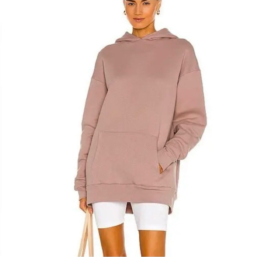 Beyond Yoga Go Getter Oversized Hoodie Sweatshirt Mauve Pink Small $106